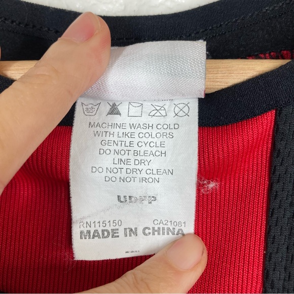 RAWLINGS Long Sleeve Sweatshirt Pullover Black/Red Mens Small - Picture 13 of 14